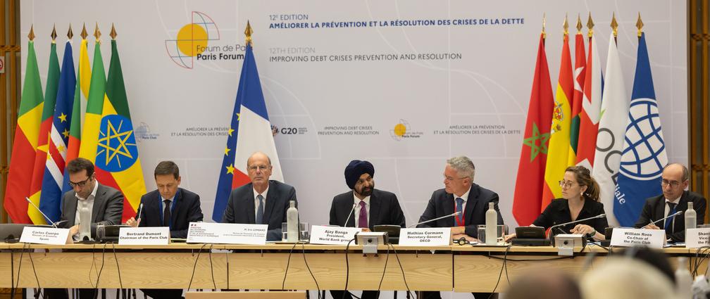 photo de la réunion annuelle du Club de Paris avec les créanciers du secteur privé